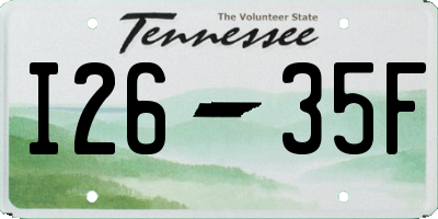 TN license plate I2635F