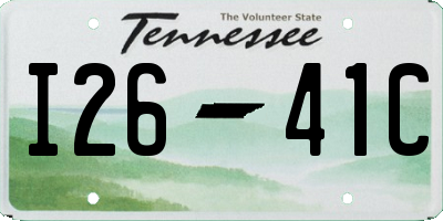 TN license plate I2641C