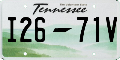 TN license plate I2671V
