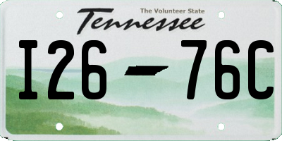 TN license plate I2676C