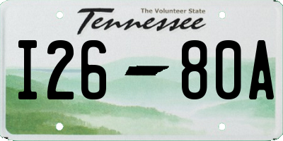 TN license plate I2680A