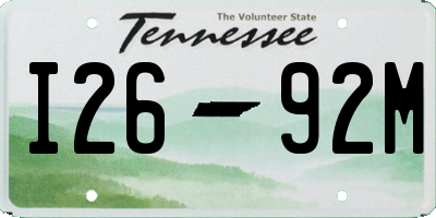 TN license plate I2692M