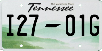 TN license plate I2701G