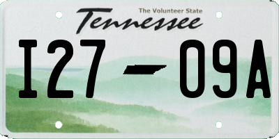 TN license plate I2709A