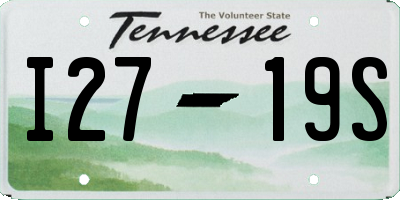 TN license plate I2719S