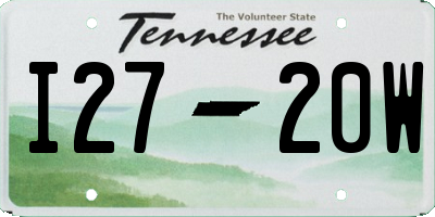 TN license plate I2720W