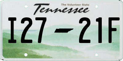 TN license plate I2721F