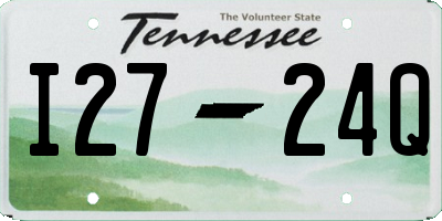 TN license plate I2724Q