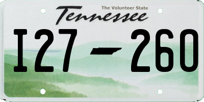 TN license plate I2726O