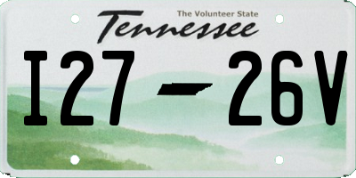 TN license plate I2726V