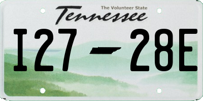 TN license plate I2728E