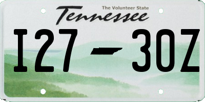 TN license plate I2730Z