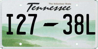 TN license plate I2738L