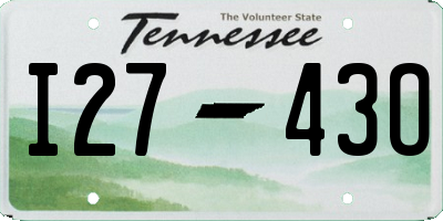 TN license plate I2743O