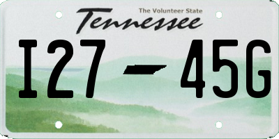 TN license plate I2745G