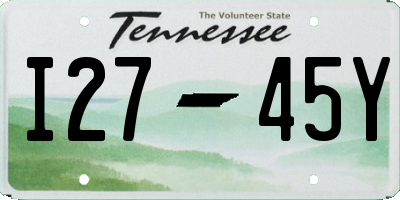 TN license plate I2745Y