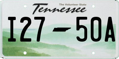 TN license plate I2750A