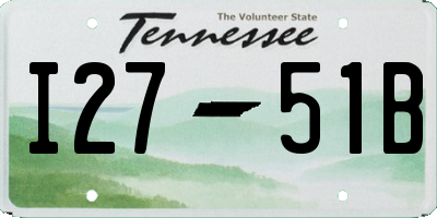 TN license plate I2751B