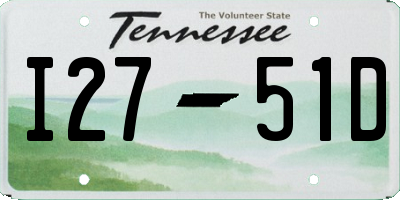 TN license plate I2751D
