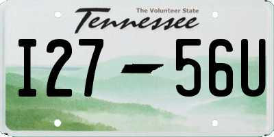 TN license plate I2756U