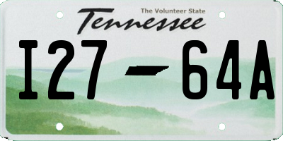 TN license plate I2764A