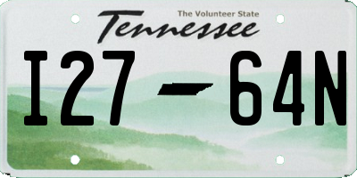 TN license plate I2764N