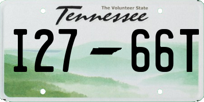 TN license plate I2766T