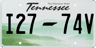 TN license plate I2774V