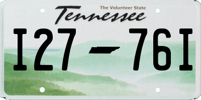 TN license plate I2776I