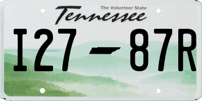 TN license plate I2787R