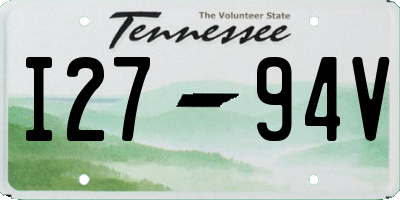 TN license plate I2794V