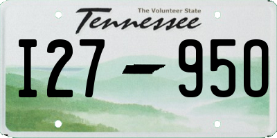 TN license plate I2795O