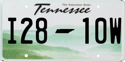 TN license plate I2810W