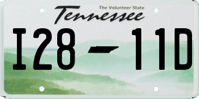 TN license plate I2811D
