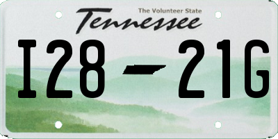 TN license plate I2821G