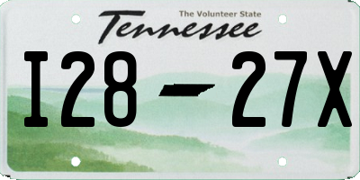 TN license plate I2827X