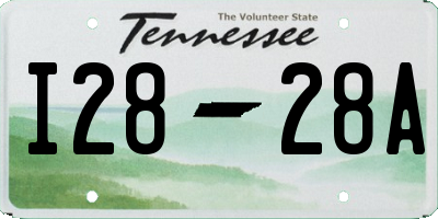 TN license plate I2828A