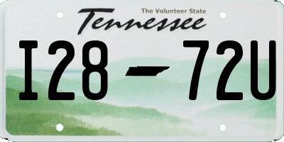 TN license plate I2872U