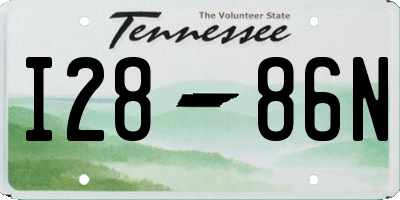 TN license plate I2886N