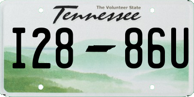 TN license plate I2886U
