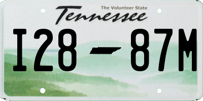 TN license plate I2887M