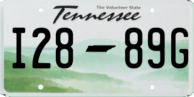 TN license plate I2889G