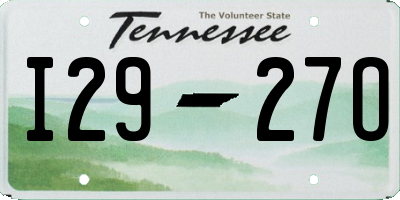 TN license plate I2927O
