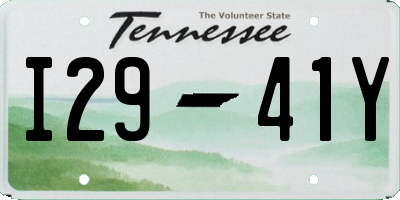 TN license plate I2941Y