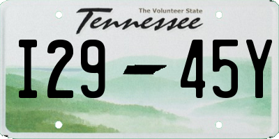 TN license plate I2945Y