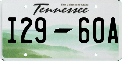 TN license plate I2960A