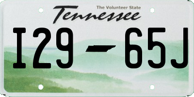TN license plate I2965J