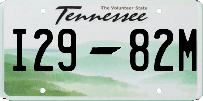 TN license plate I2982M