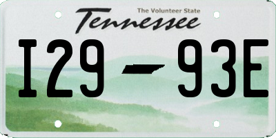 TN license plate I2993E