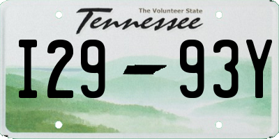 TN license plate I2993Y